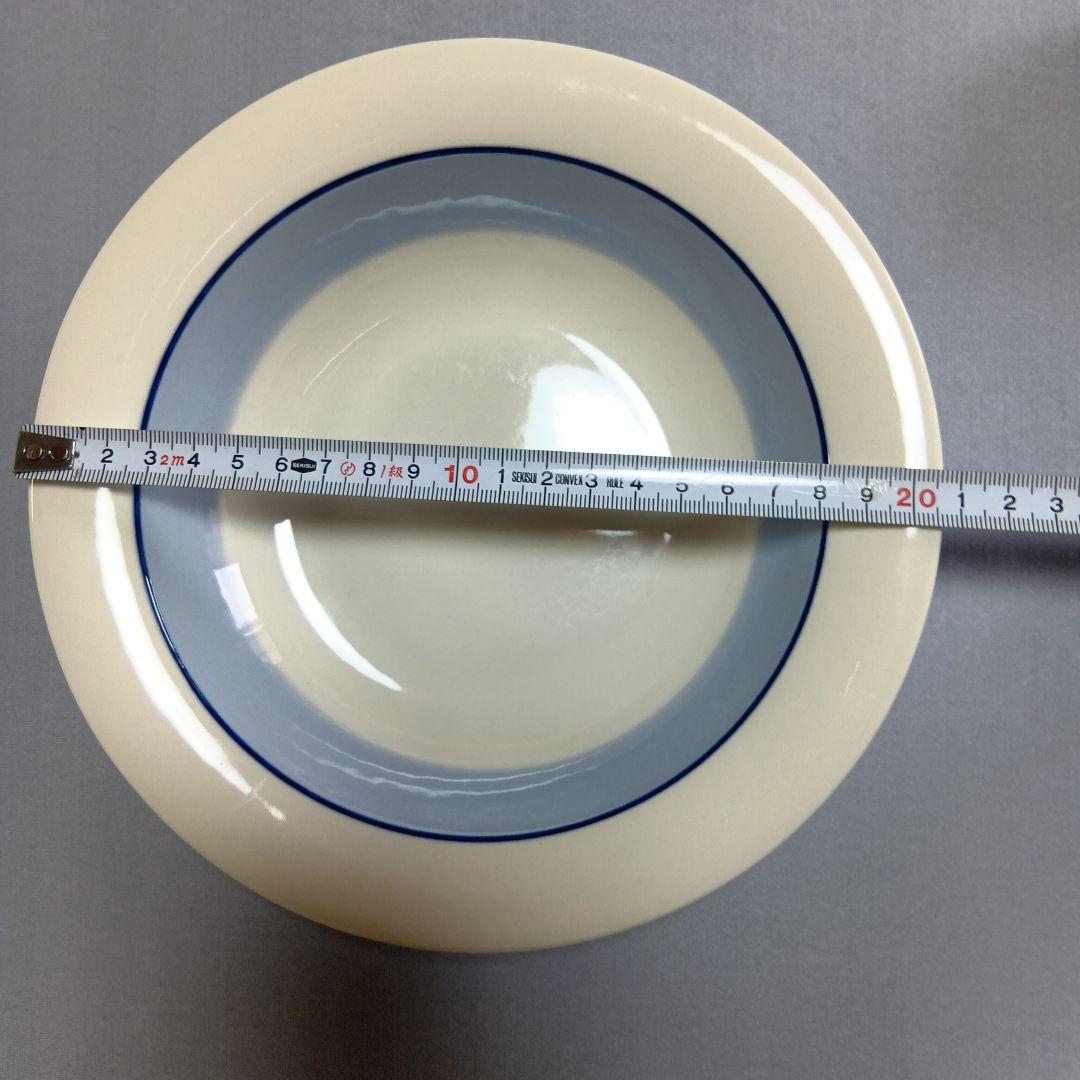 アラビアARABIAホワイトとブルーのスープ皿6枚セット