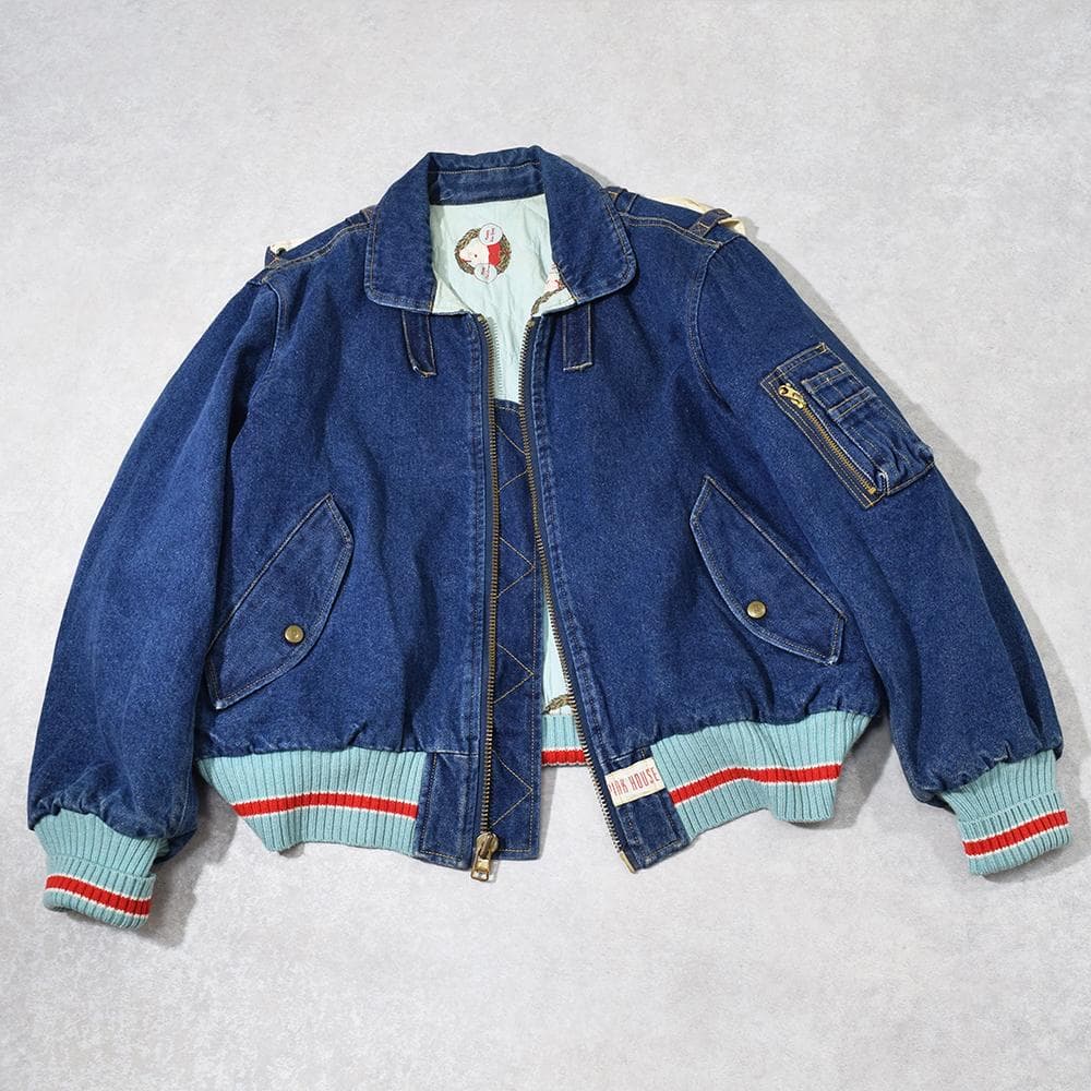 90s 金子功 ピンクハウス PINK HOUSE ゼッケン付き デニムブルゾン