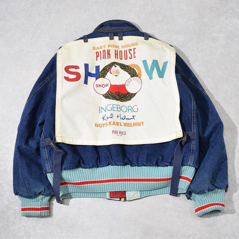 90s 金子功 ピンクハウス PINK HOUSE ゼッケン付き デニムブルゾン