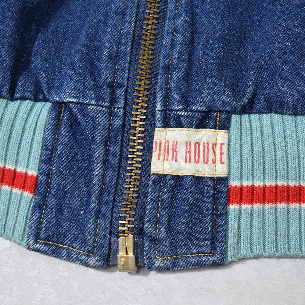 90s 金子功 ピンクハウス PINK HOUSE ゼッケン付き デニムブルゾン
