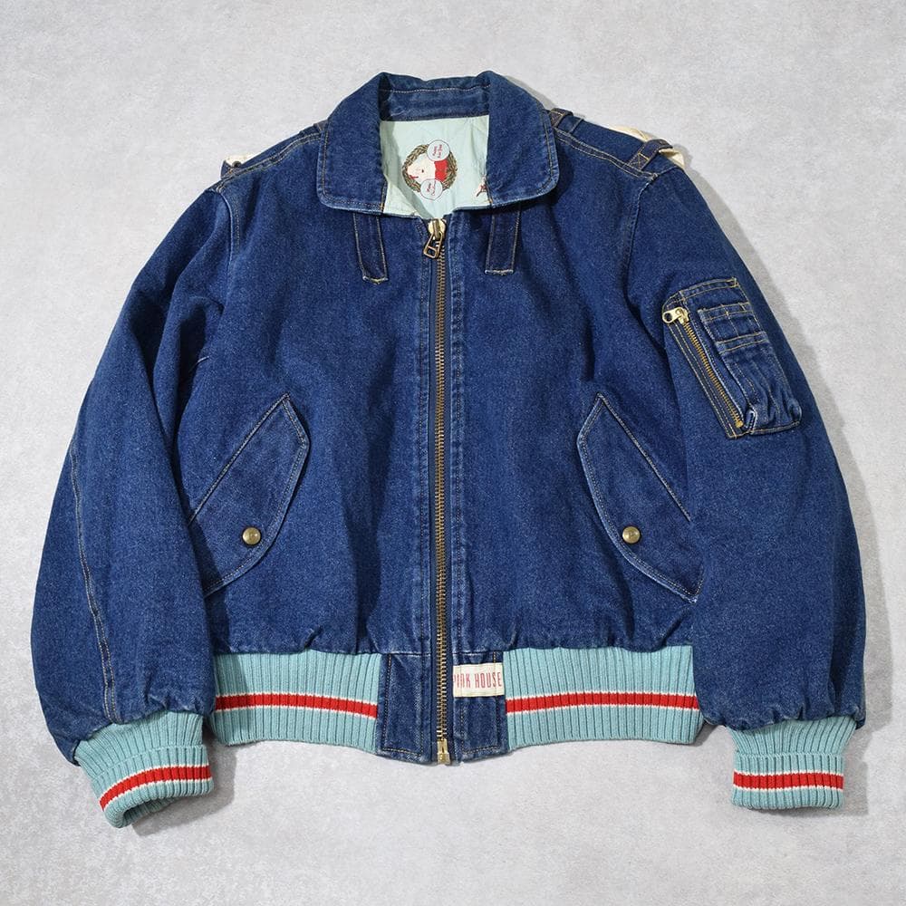 90s 金子功 ピンクハウス PINK HOUSE ゼッケン付き デニムブルゾン