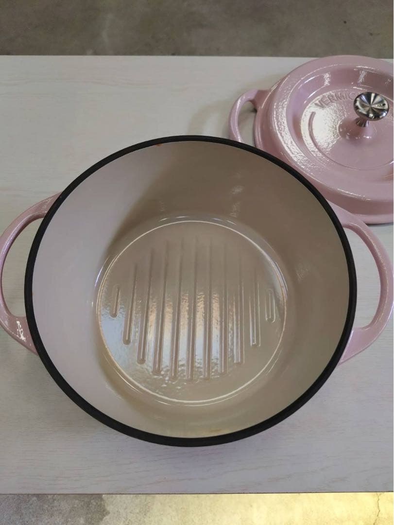 VERMICULAR ピンク ホーロー鍋 22cm