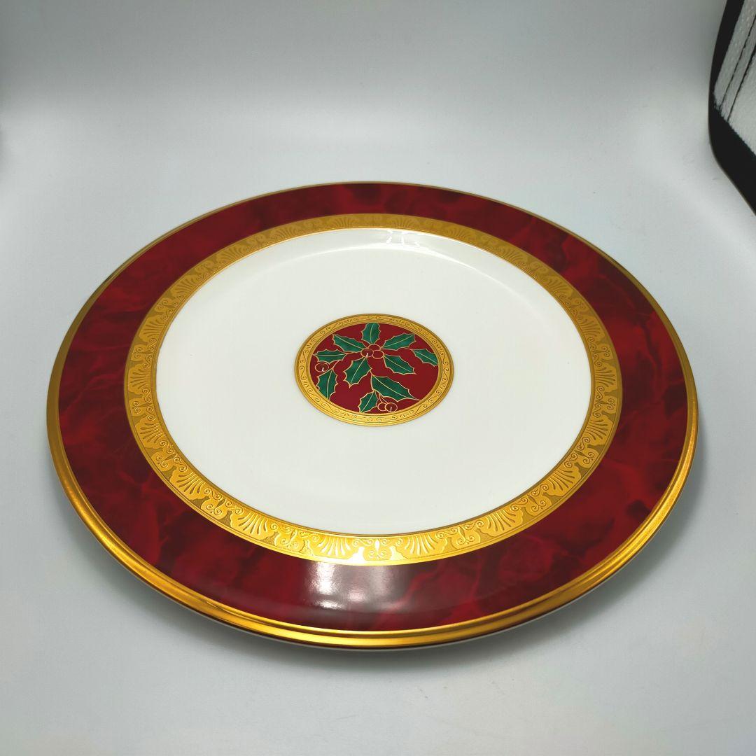 ​【廃盤希少】ノリタケ フィッツジェラルド クリスマスプレート 2枚 ペア