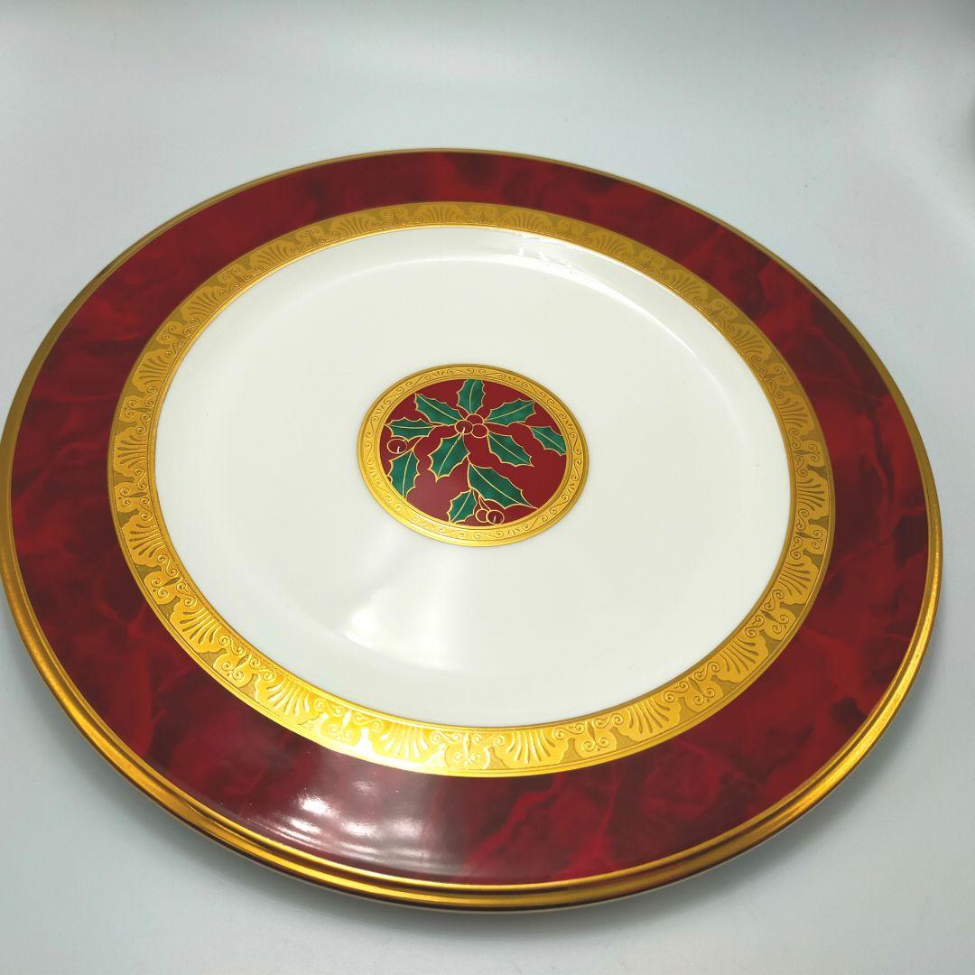 ​【廃盤希少】ノリタケ フィッツジェラルド クリスマスプレート 2枚 ペア