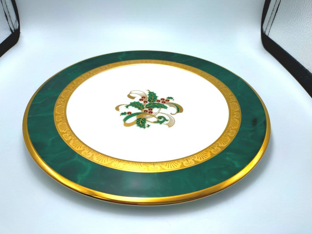 ​【廃盤希少】ノリタケ フィッツジェラルド クリスマスプレート 2枚 ペア