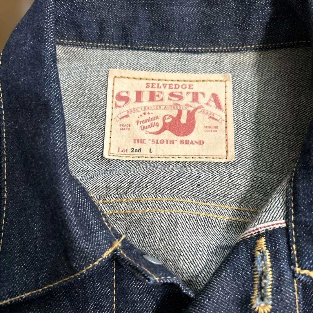 最終値下げ希少マルボロ限定 デニム工房 SIESTA 2ndタイプ赤耳 L