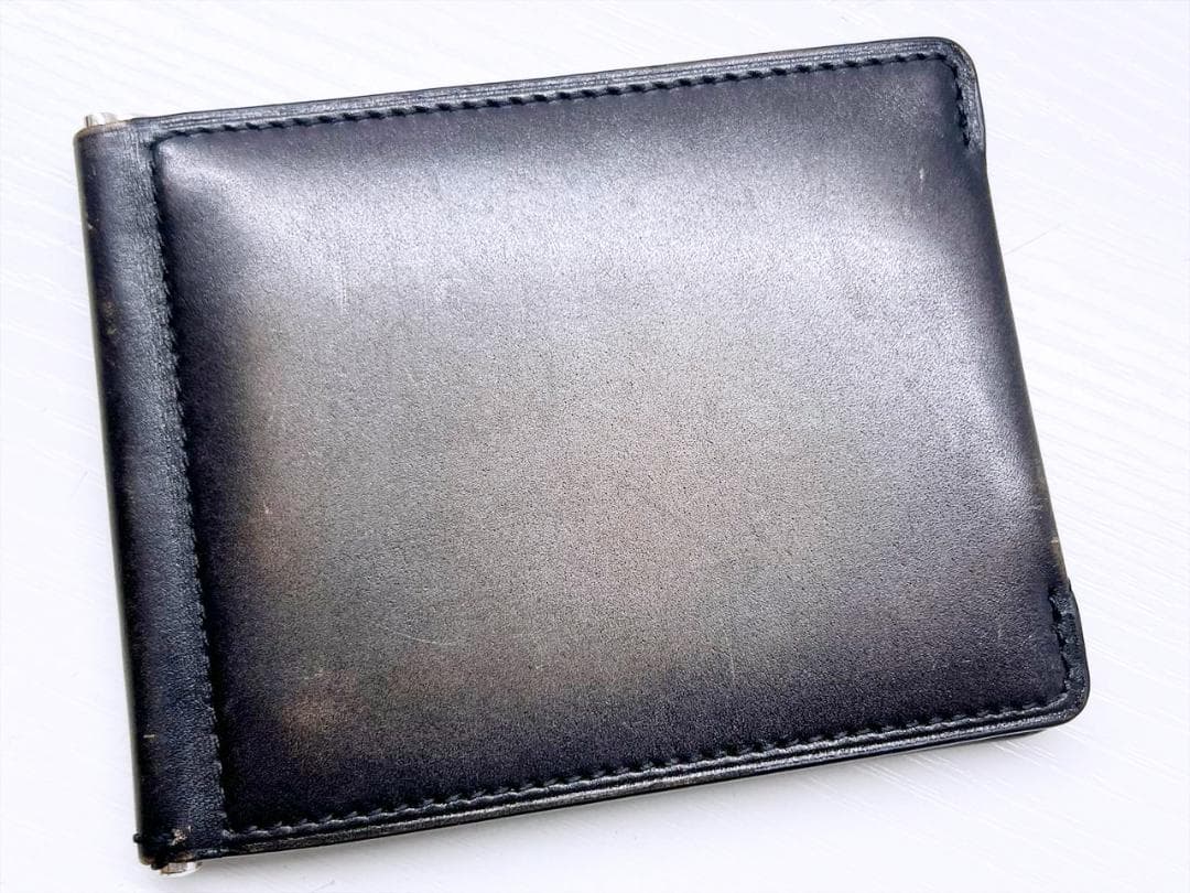 良好品　ベルルッティ　アッサオ　スクリットレザー　マネークリップ