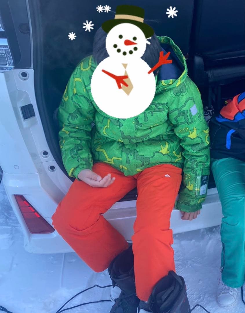 オレンジ スノーボード用パンツ 子ども用M 140cm