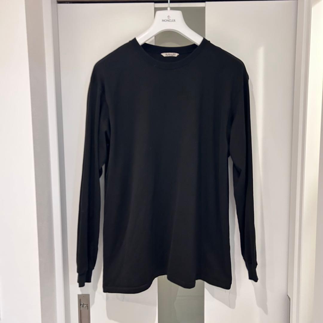AURALEE ブラック長袖カットソー サイズ5