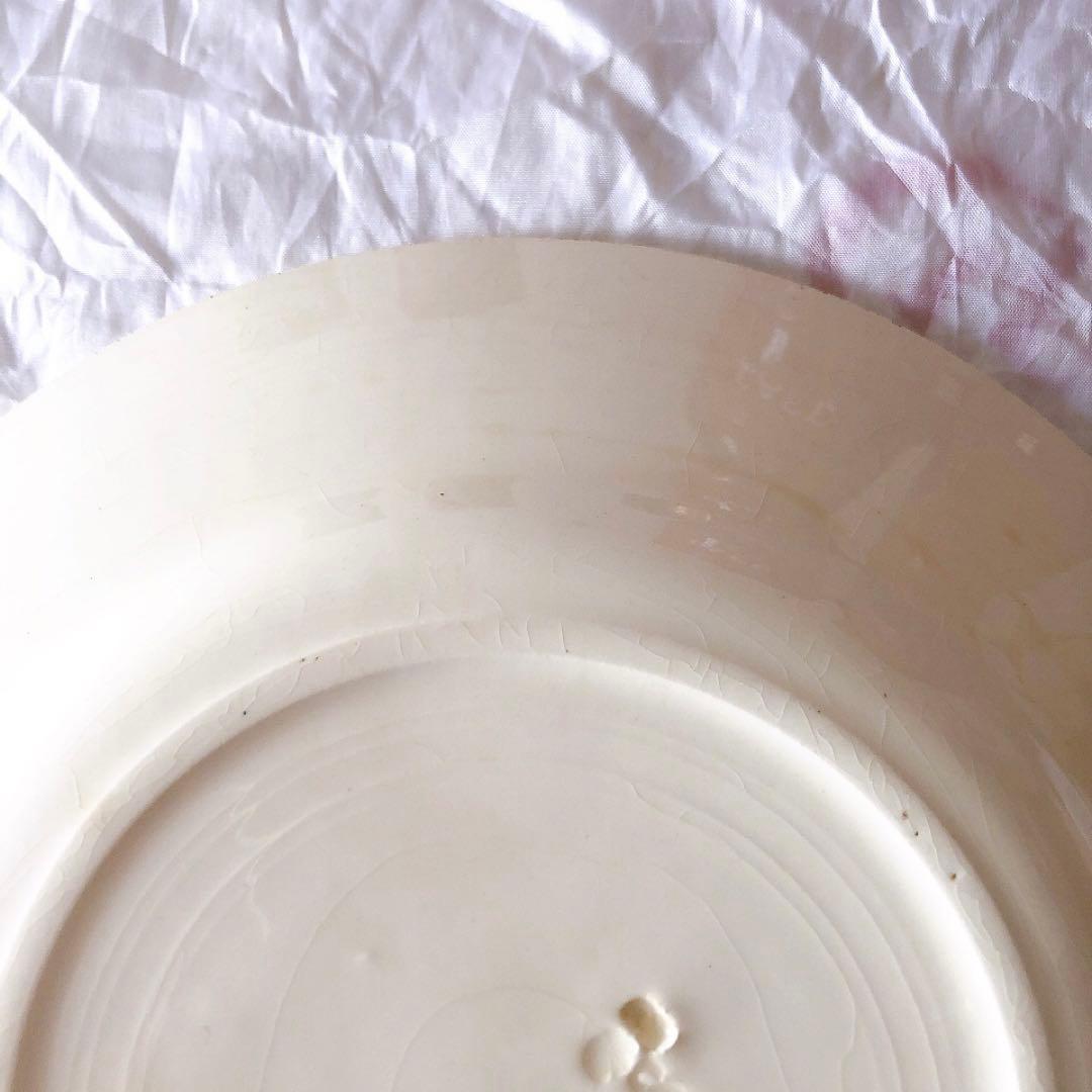 クレイユエモントロー HOUX 柊柄　平皿 A フランスアンティーク食器