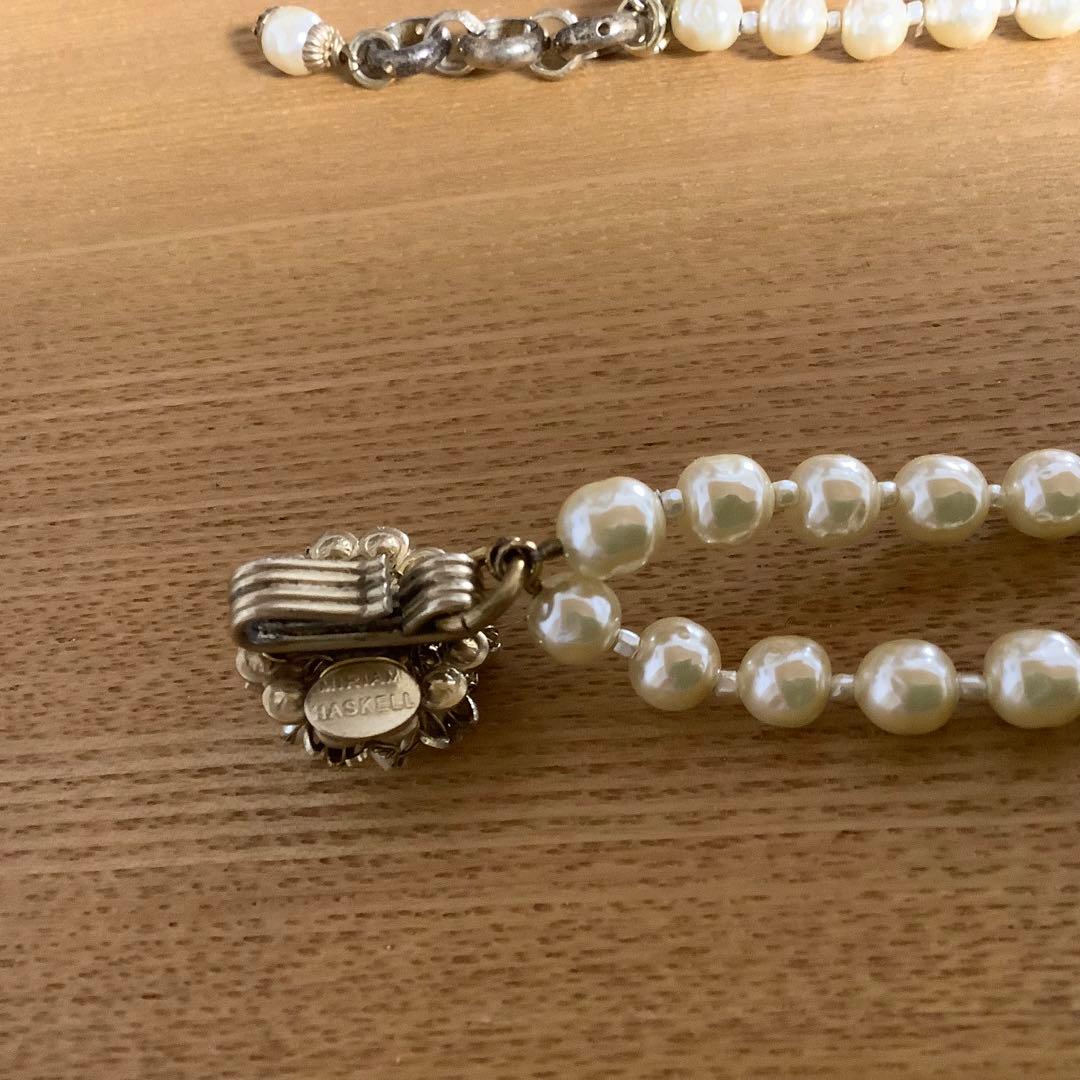 ミリアムハスケル　バロックパール　フラワーネックレス　美品