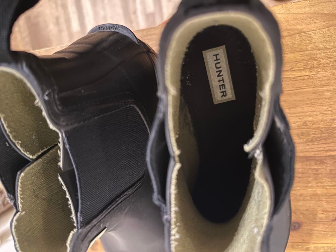HUNTER ショートブーツ レインブーツ　サイドゴアブーツ