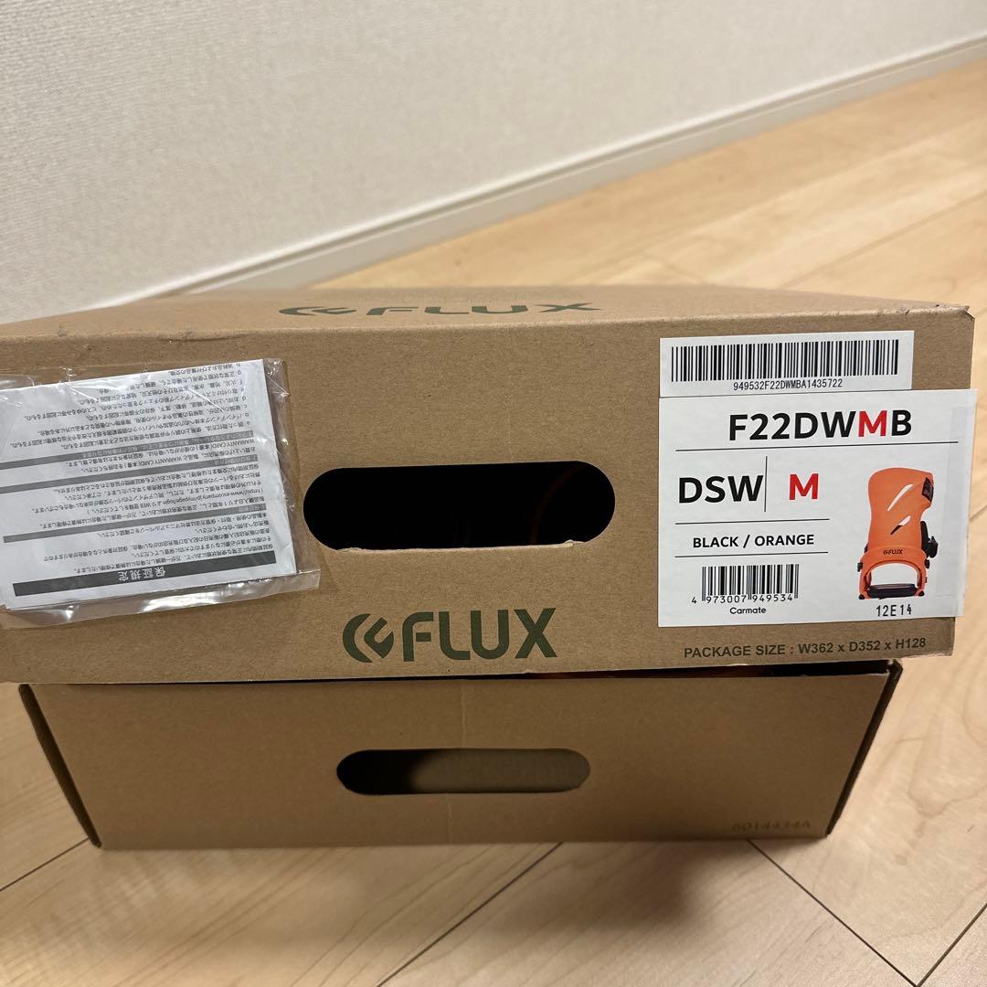 FLUX DSW限定色ビンディング Mサイズ ブラック/オレンジ　フラックス