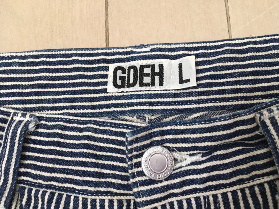 GDEH ストライプ ペインターパンツ L