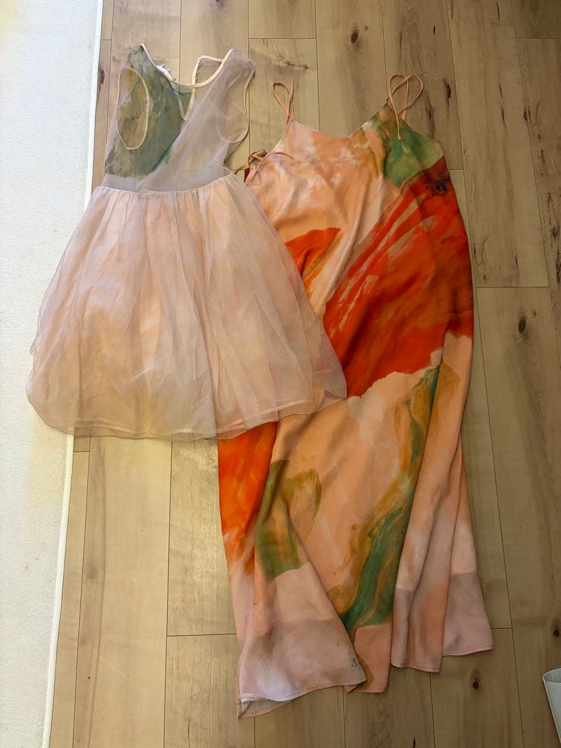 3WAY MARGOT GEL ART DRESS アメリヴィンテージ