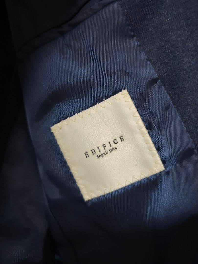 EDIFICE エディフィス ダークブルー ネイビー　セットアップ