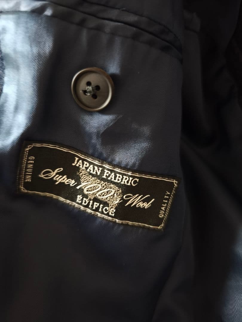 EDIFICE エディフィス ダークブルー ネイビー　セットアップ