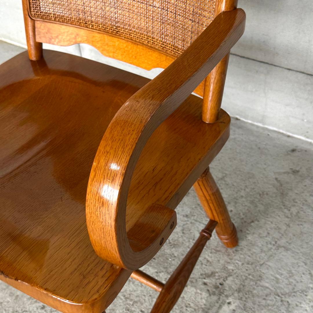 ✿柏木工✿ KASHIWA ダイニングチェア 木の温もりと籐の粋な調べ