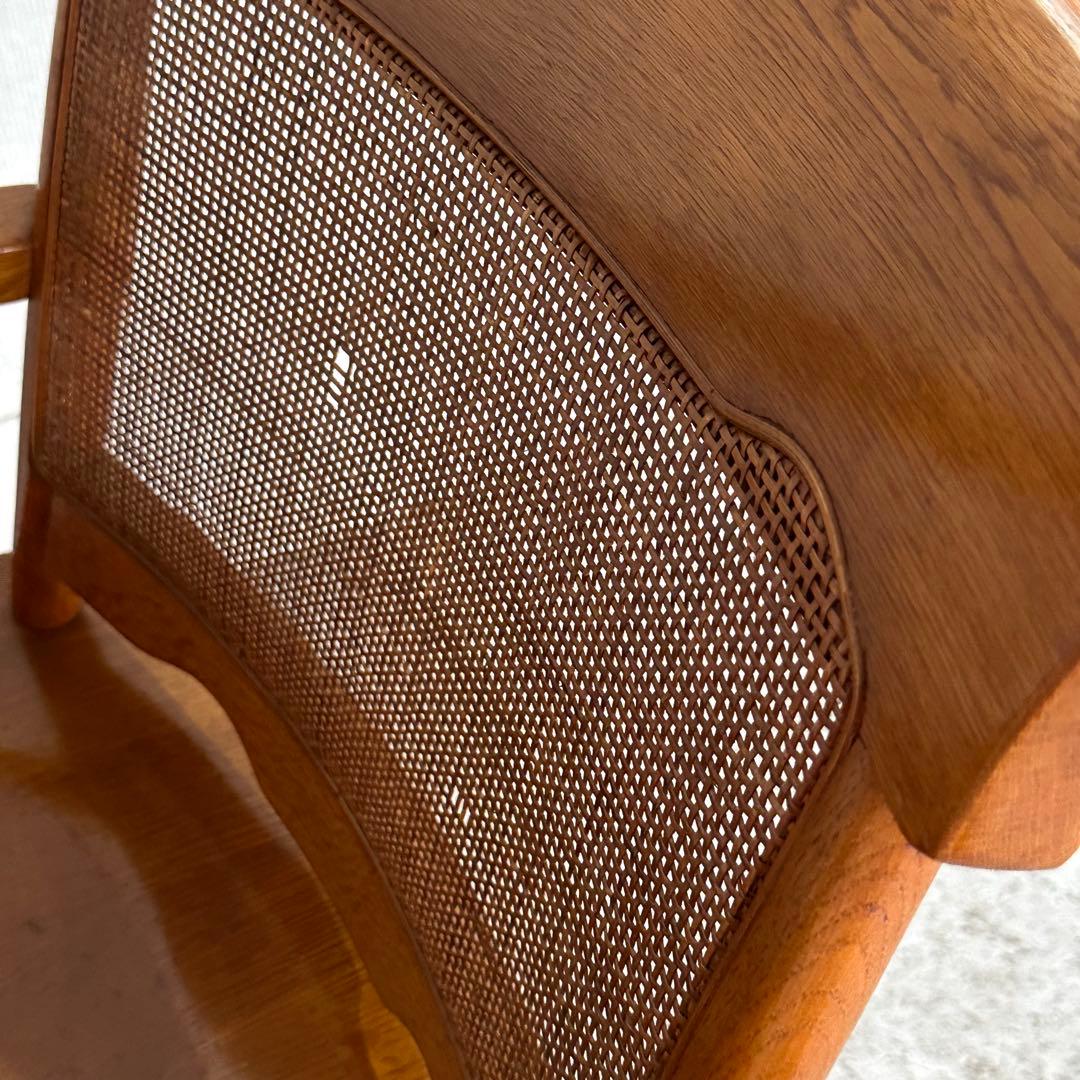✿柏木工✿ KASHIWA ダイニングチェア 木の温もりと籐の粋な調べ