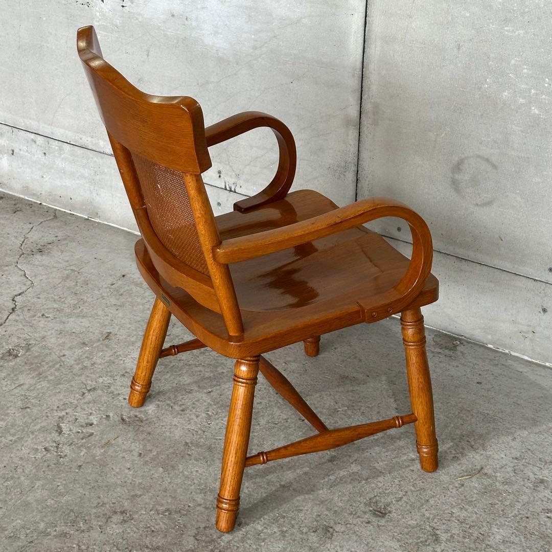 ✿柏木工✿ KASHIWA ダイニングチェア 木の温もりと籐の粋な調べ