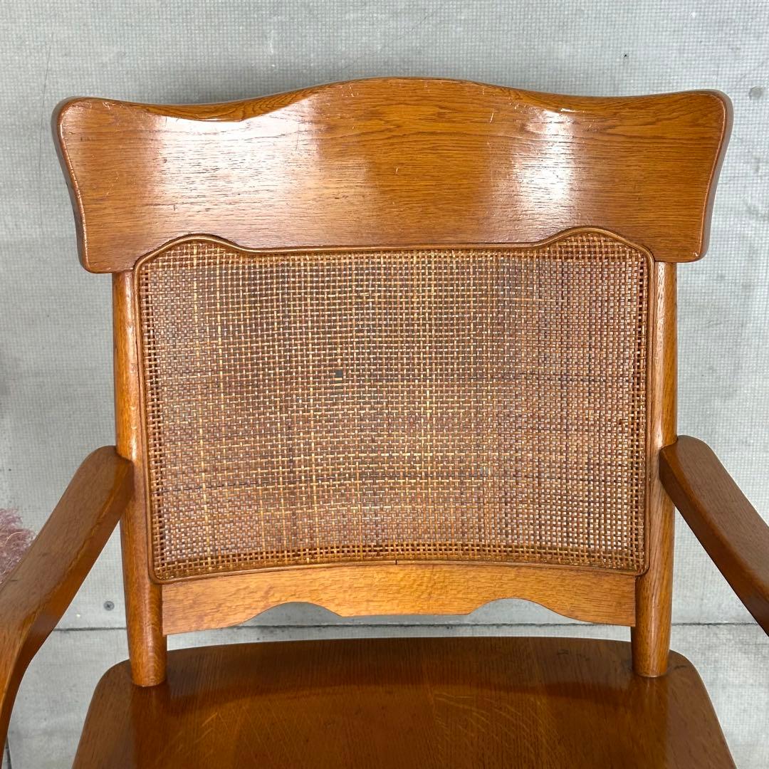 ✿柏木工✿ KASHIWA ダイニングチェア 木の温もりと籐の粋な調べ