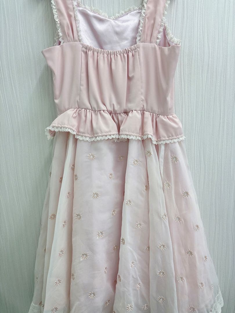 Flowers on the waterワンピース ピンク