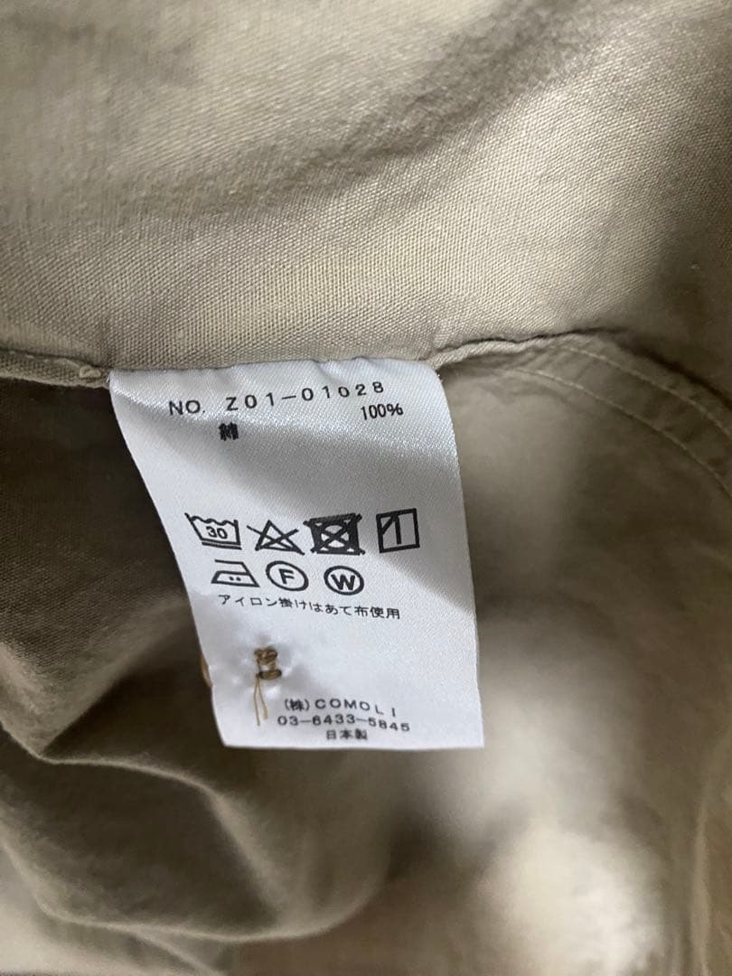 COMOLI 24SS KHAKI BDUジャケット サイズ3