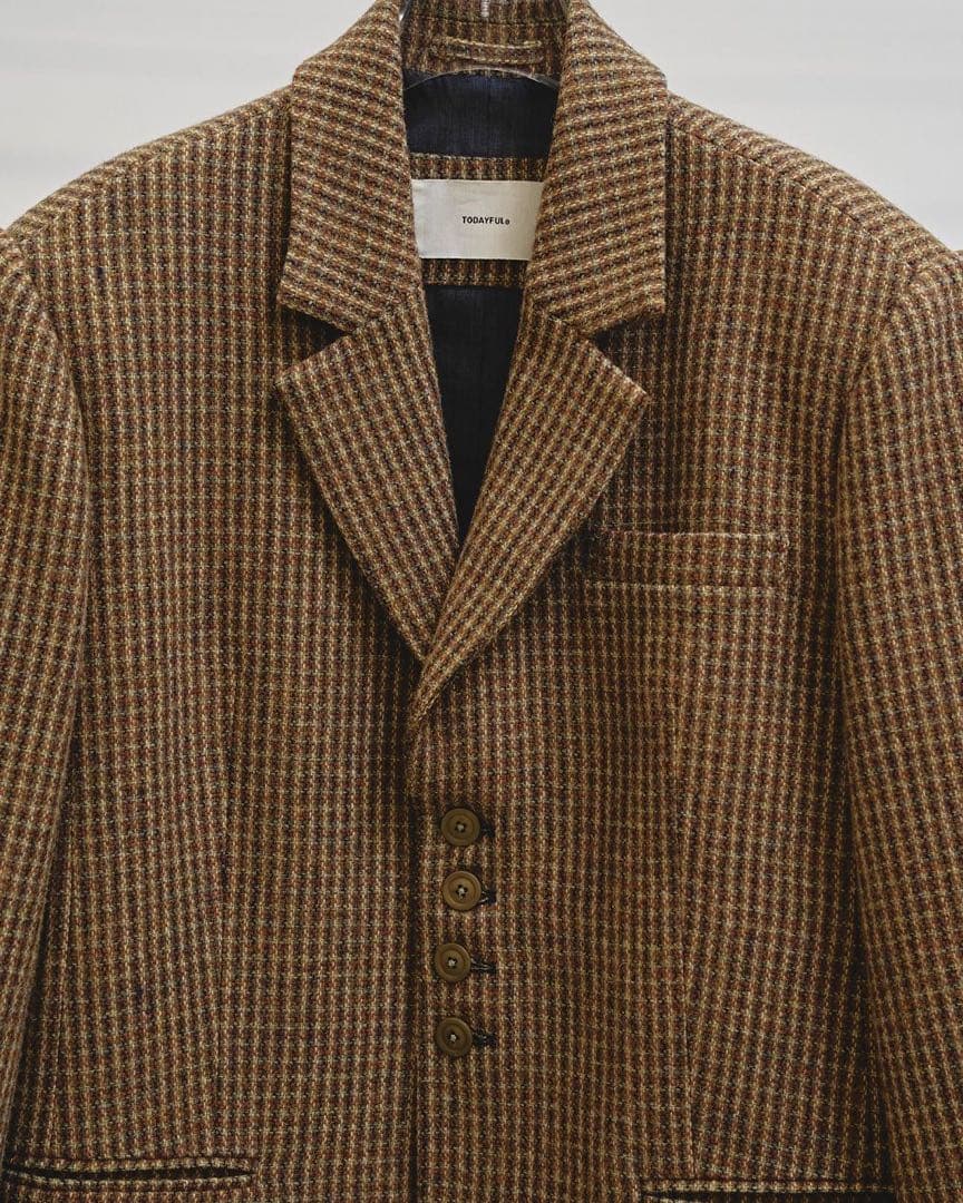 ジャケット・アウター TODAYFUL Wool 100% Check Jacket 36