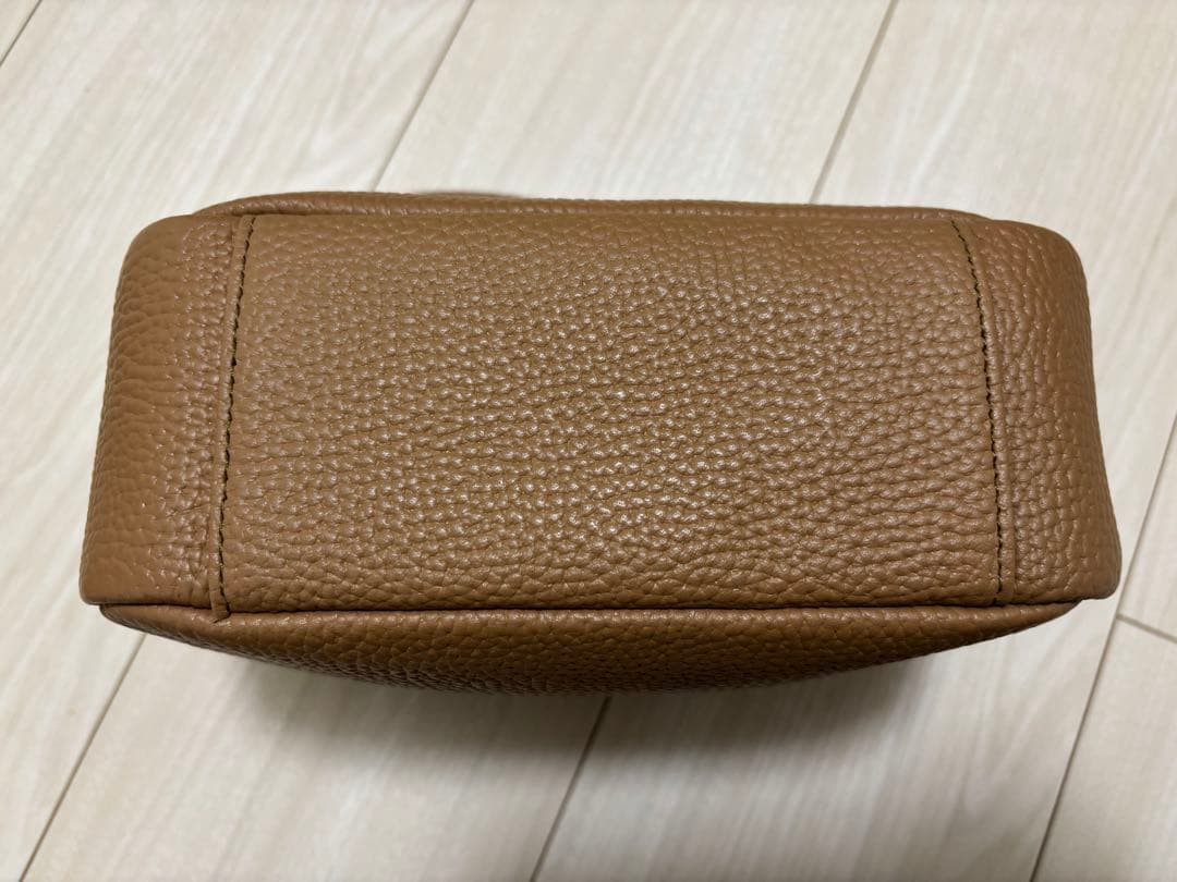 【ほとんど未使用】ch!iiibag ワイドベルトボストン キャメル