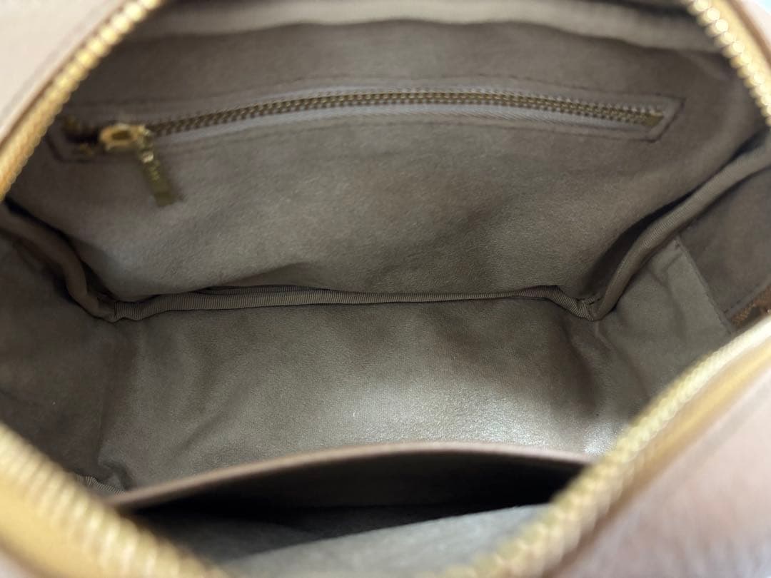 【ほとんど未使用】ch!iiibag ワイドベルトボストン キャメル