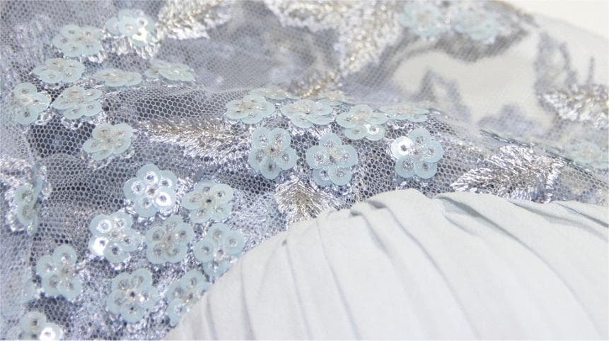 r*e様 セルフポートレイト オールインワン プリーツ レース ライトブルー U