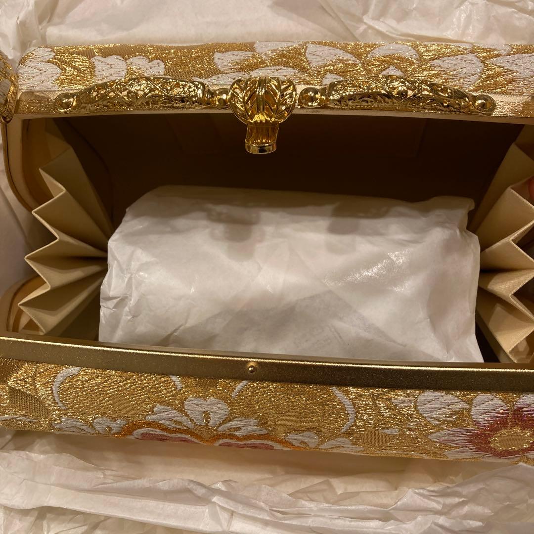 振袖向けフォーマルバッグ ゴールド 美品