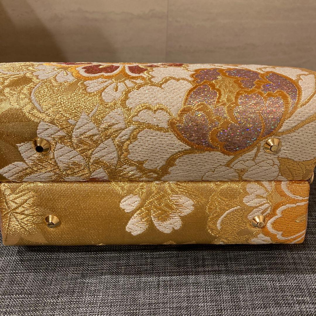 振袖向けフォーマルバッグ ゴールド 美品