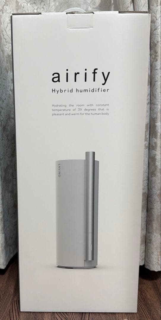 新品、未開封　airify(エアリファイ)ハイブリッド加湿器 LAVINO