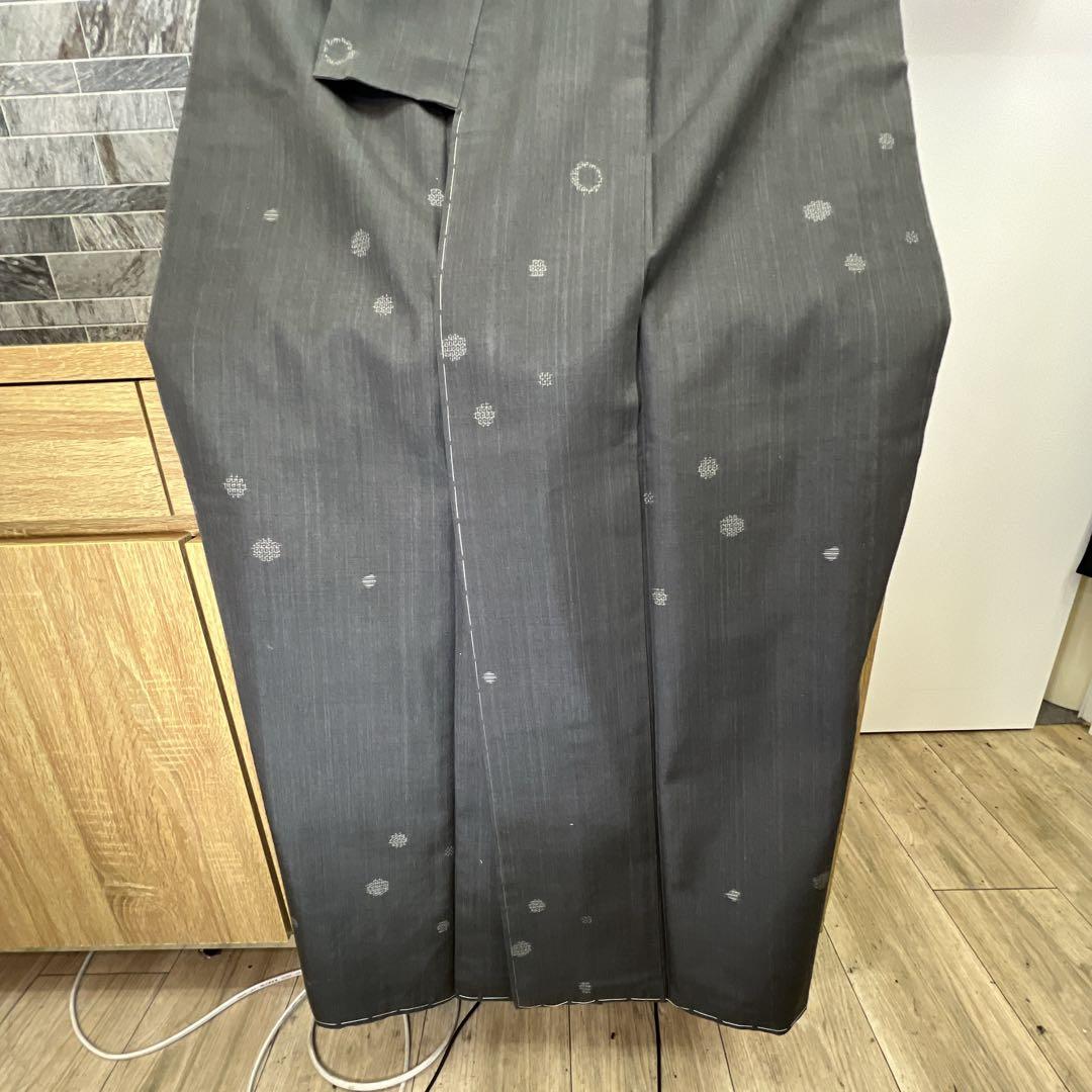 【未着用】特撰真綿結城紬　奥順謹製　証紙あり　はたおり娘　本湯通し　槌打ち　絣