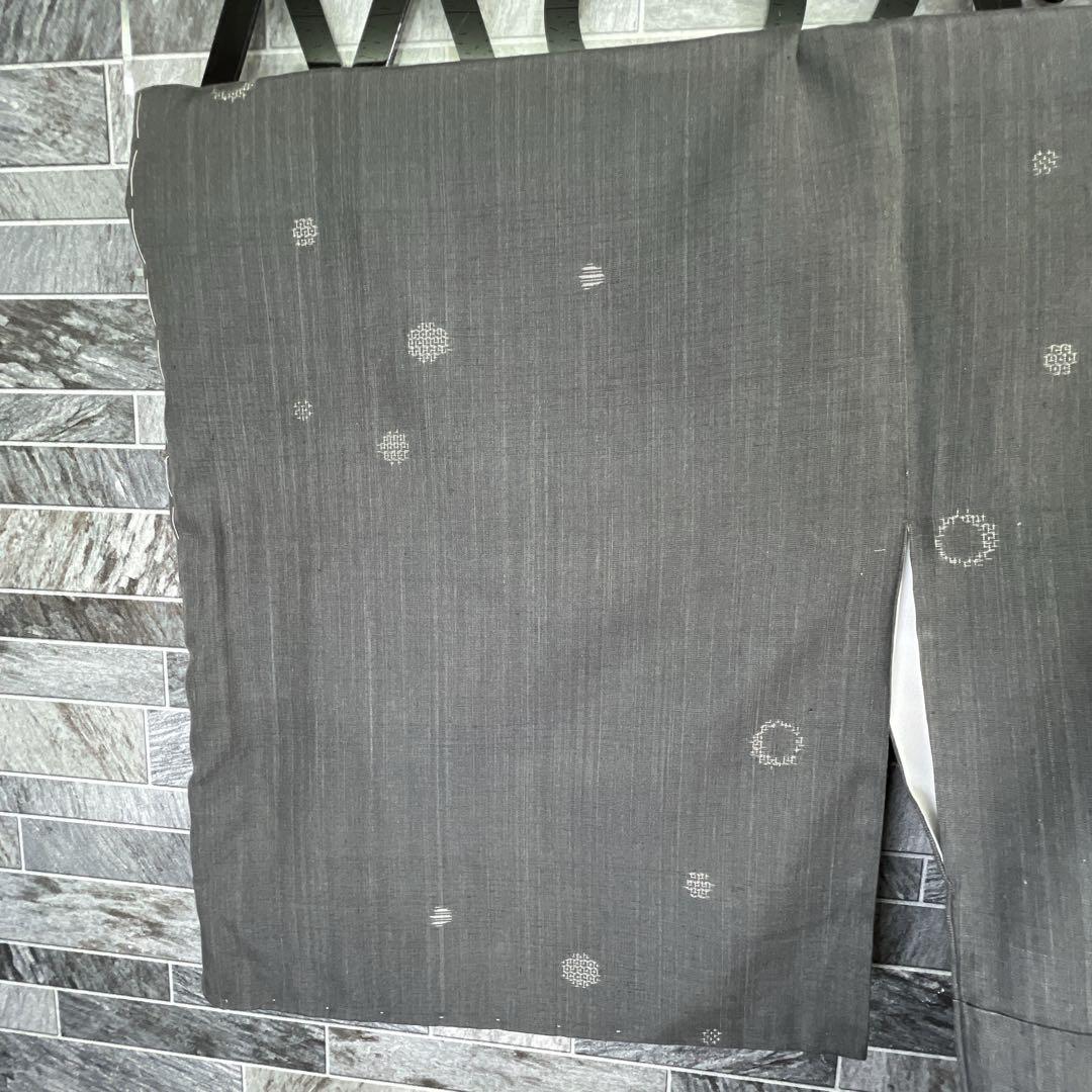 【未着用】特撰真綿結城紬　奥順謹製　証紙あり　はたおり娘　本湯通し　槌打ち　絣