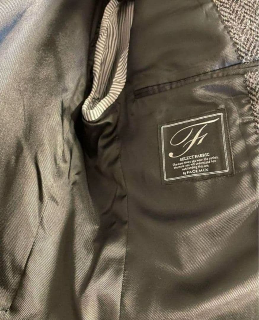 【試着のみ】Harris Tweed ヘリンボーン テーラードジャケット　L