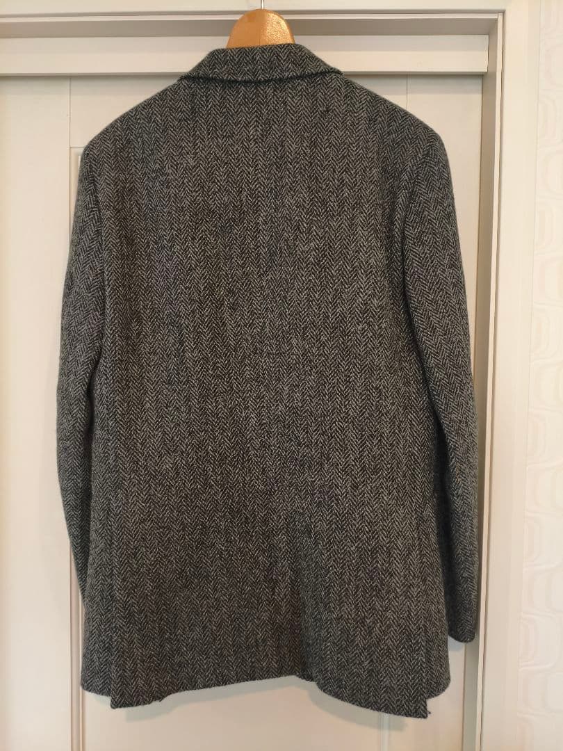 【試着のみ】Harris Tweed ヘリンボーン テーラードジャケット　L