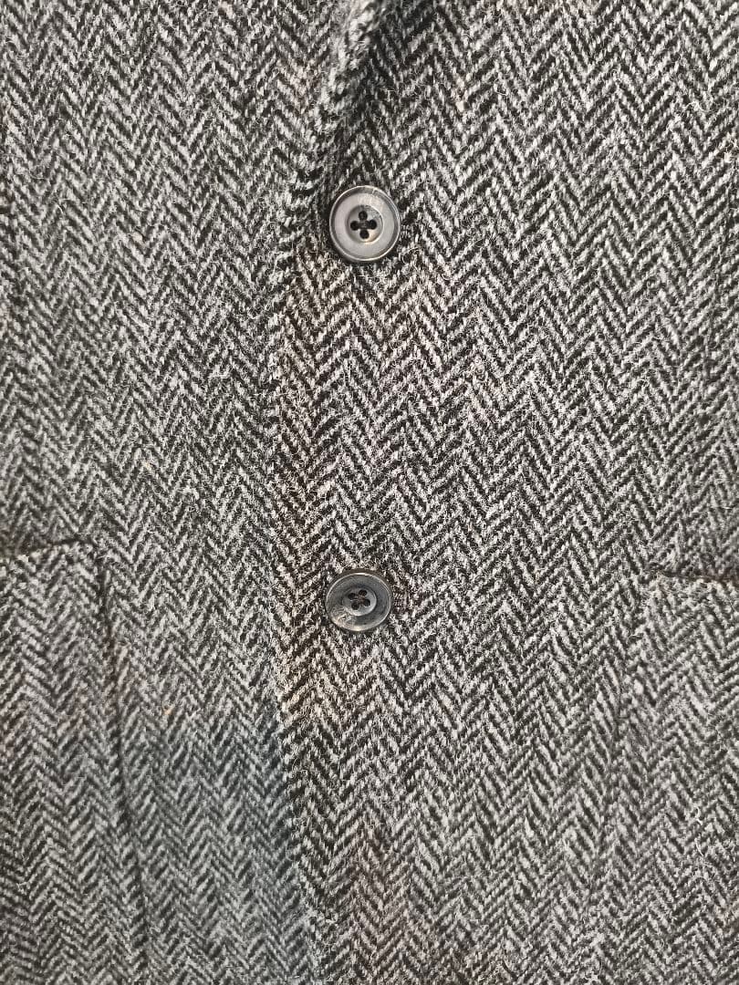 【試着のみ】Harris Tweed ヘリンボーン テーラードジャケット　L
