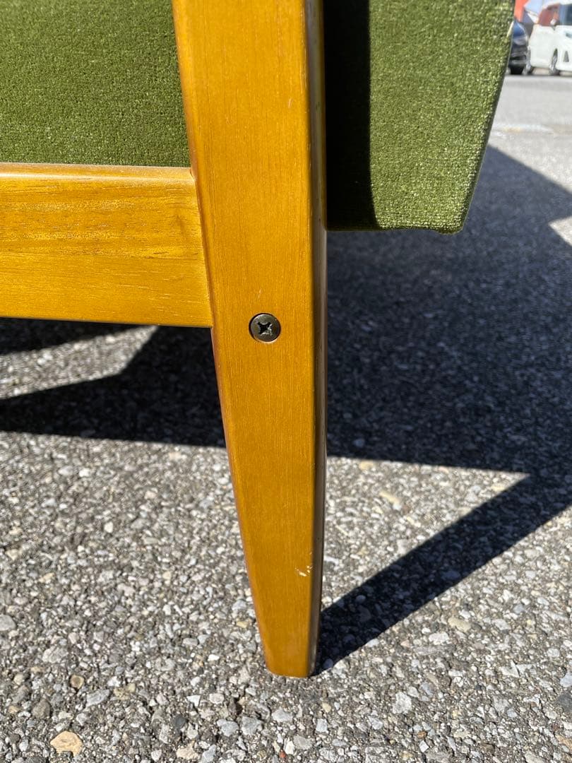 うず　カリモク60 Kチェア2シーター モケットグリーン　おまけ付