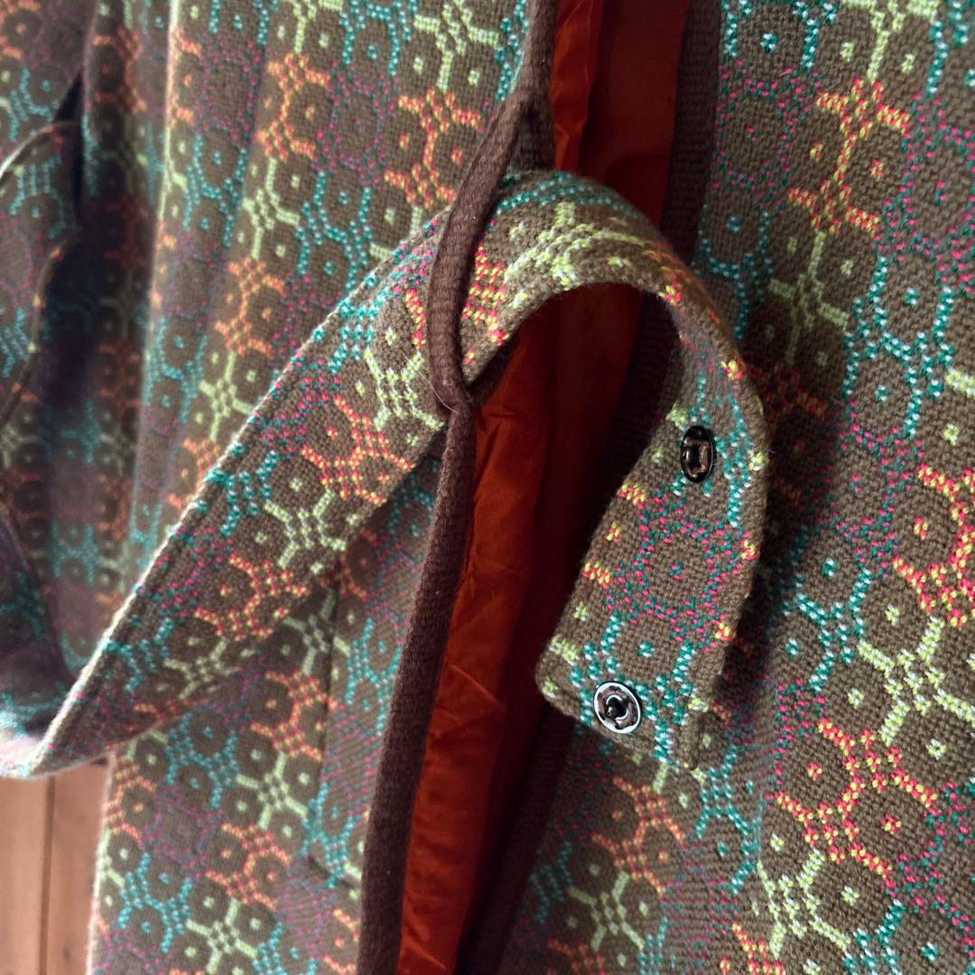 60sビンテージ/Real Welsh Tapestry ケープコート ポンチョ