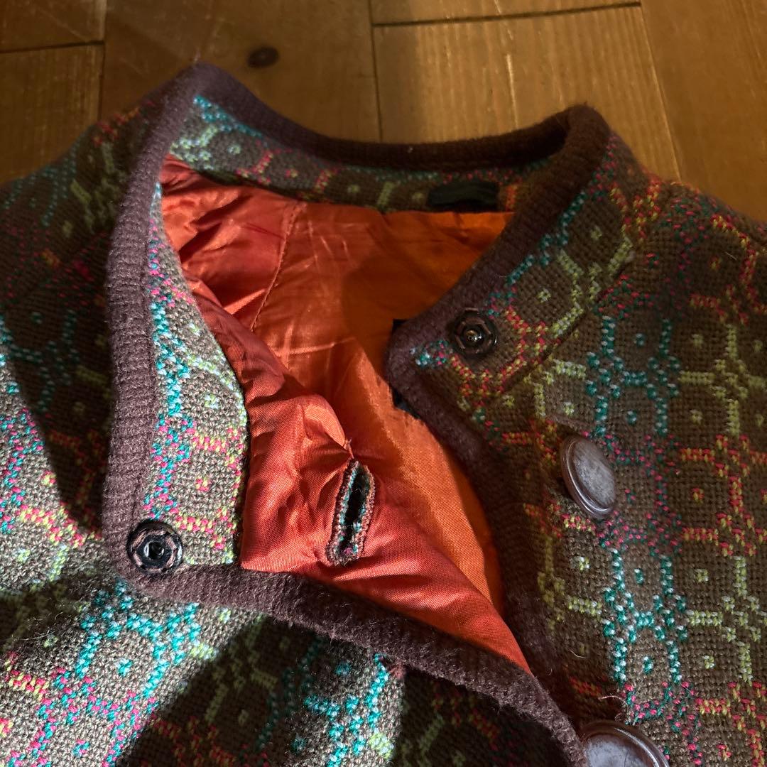 60sビンテージ/Real Welsh Tapestry ケープコート ポンチョ