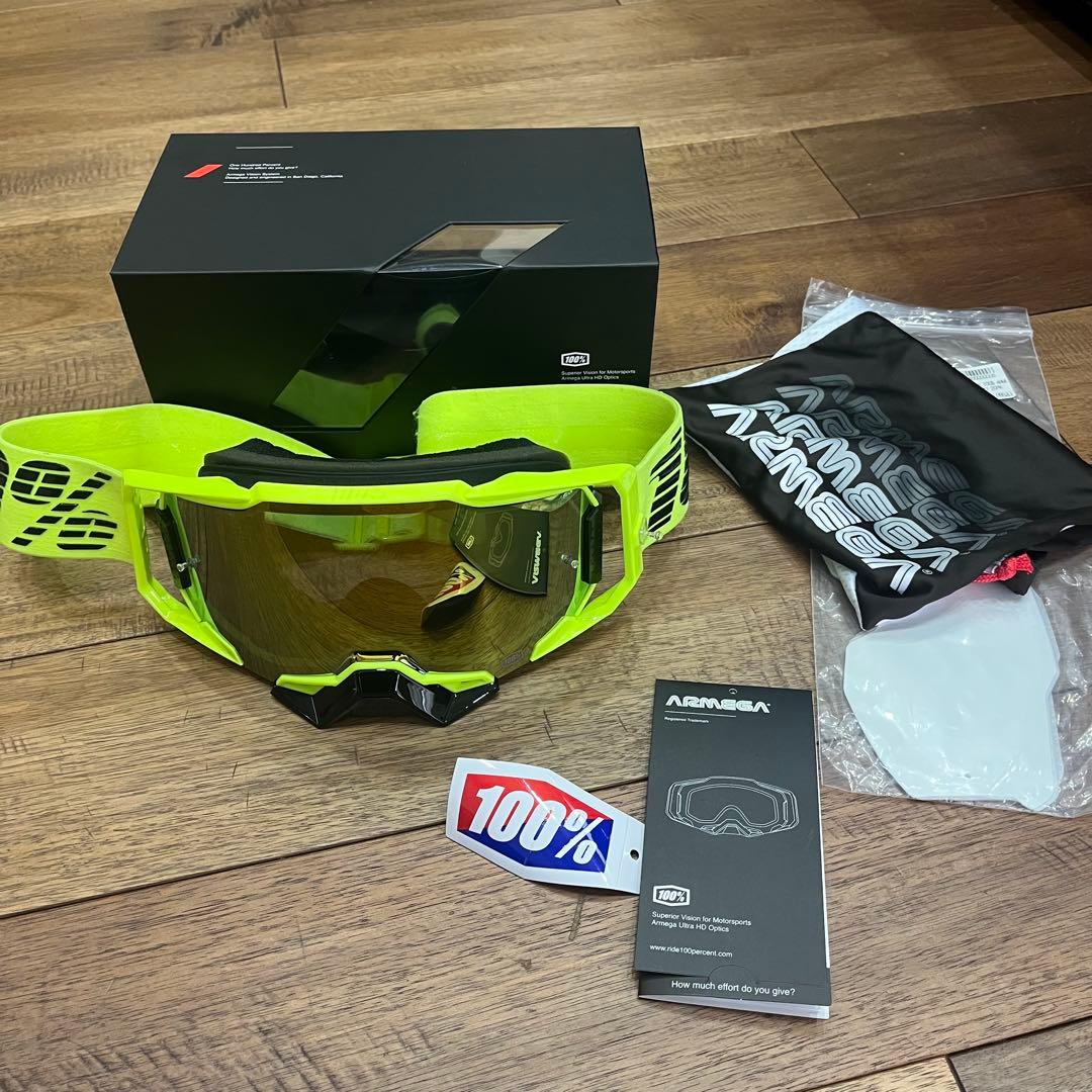 100% ゴーグル ARMEGAアルメガ　保護フィルムおまけ付き