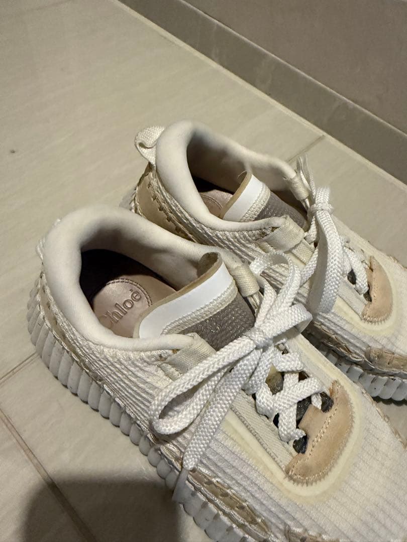 Chloe 38メッシュ厚底スニーカー