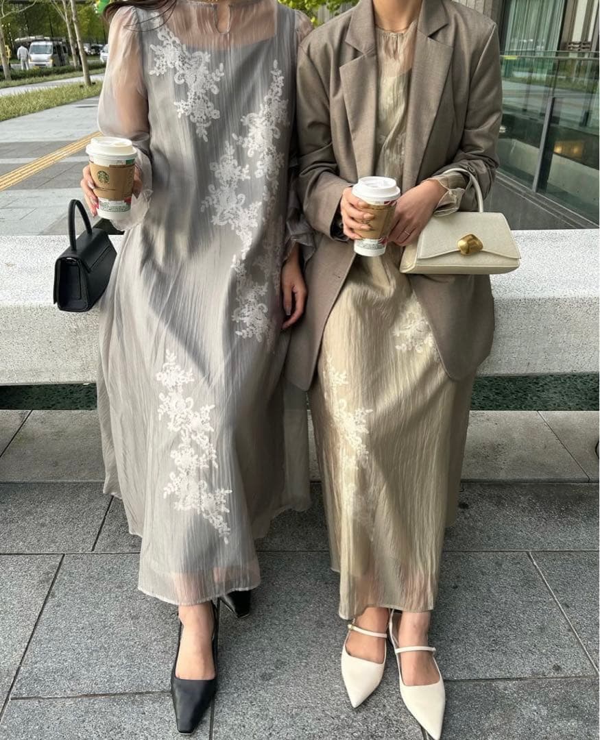 ＊美品＊ le'rure シアーaラインワンピース