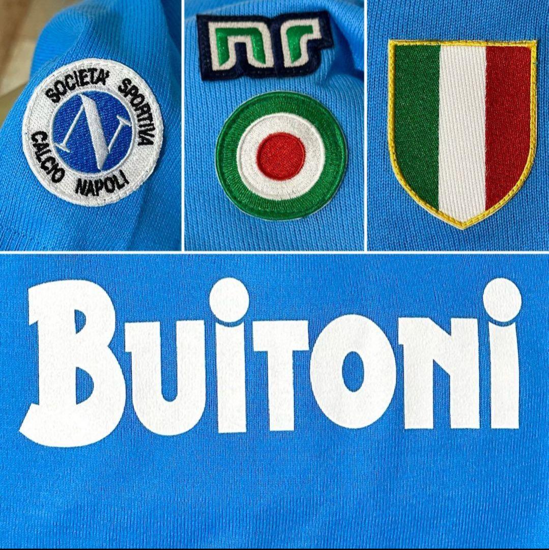 87/88 ナポリ ホーム 半袖 10 マラドーナ 復刻ユニフォーム