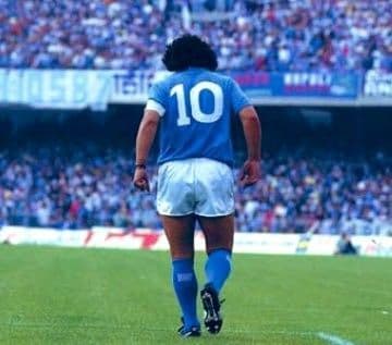 87/88 ナポリ ホーム 半袖 10 マラドーナ 復刻ユニフォーム