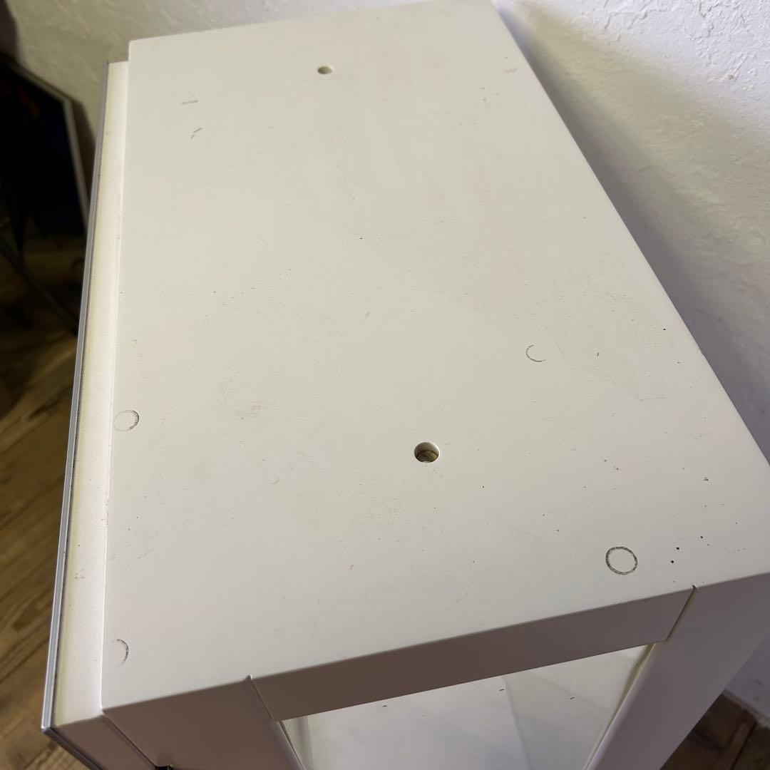 ガラス ショーケース コレクションケース　白b