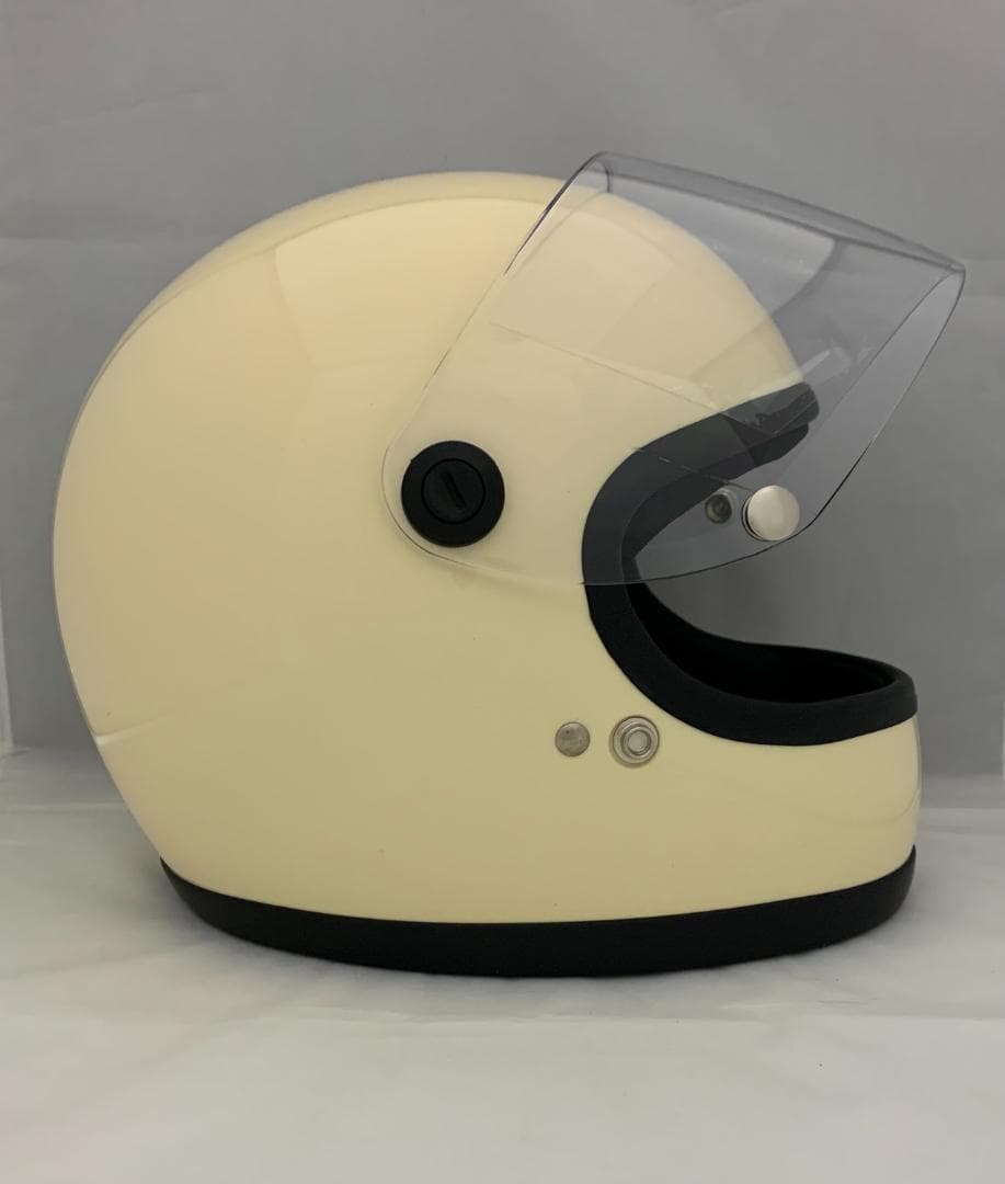 ビンテージフルフェイス　族ヘル　アイボリー　スモークシールドセット