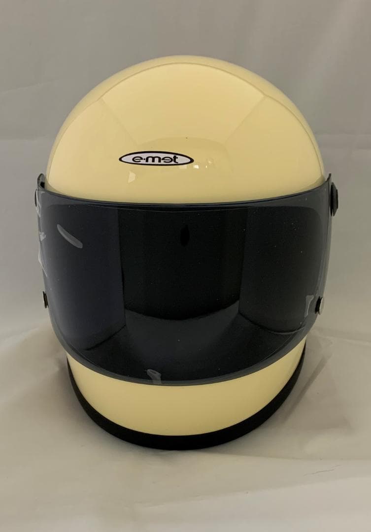 ビンテージフルフェイス　族ヘル　アイボリー　スモークシールドセット